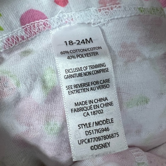 Disney Winnie The Pooh & Piglet Fruit AOP Watermelon Floral Strawberry Shorts - Picture 5 of 5